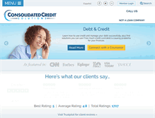 Tablet Screenshot of consolidatedcreditsolutions.org